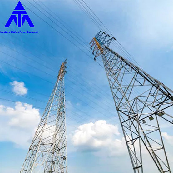 Angle Galvanis 66KV Distribusi Baja Menara Daya Listrik